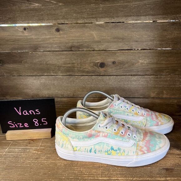 Womens Vans Old‎ Skool Tie-Dye Skateboarding Shoes Sneakers Size 8.5 M GUC - Picture 1 of 6
